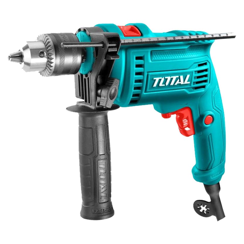 Taladro Percutor 1/2 Pulgada Reversible 680 W con Mango de Apoyo Total