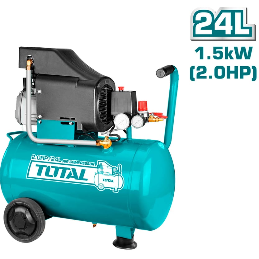 Compresor Lubricado Uso Rudo 24 L Total