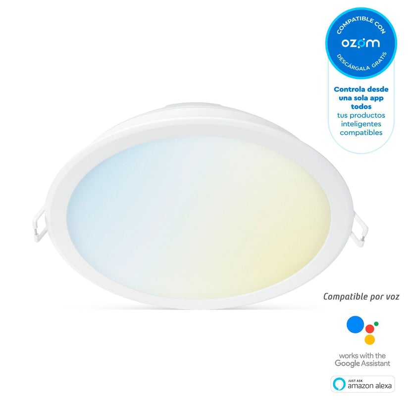 Panel Led Redondo Inteligente Wi-Fi Luz Fría Y Cálida
