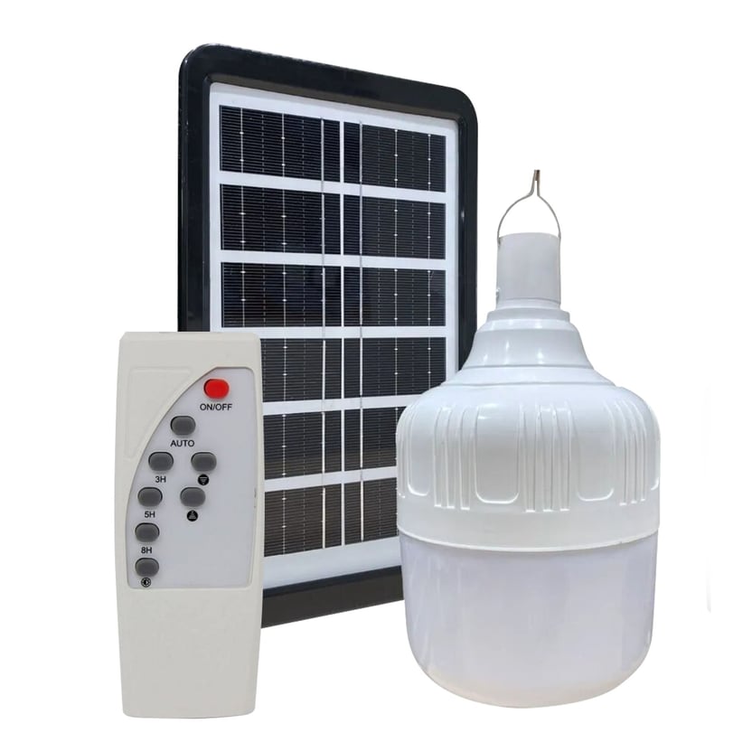 Bombillo Led Solar Dimerizable 20w Luz Blanca