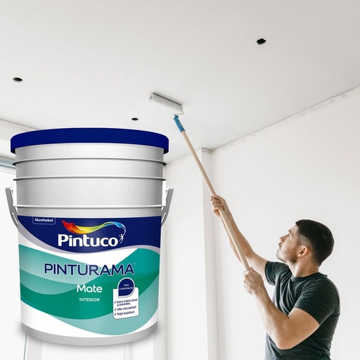 Pintura para Interior Tipo 3 Alto Poder Cubriente Blanco 5 Galones