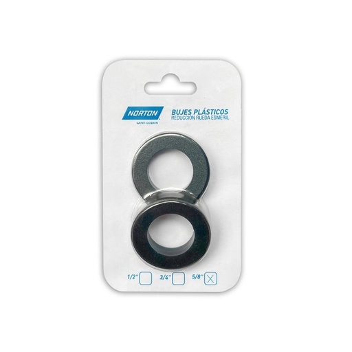 Bujes de Reduccion Plasticos de 5/8´ Blister x 2 Piezas Norton