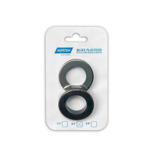 Bujes de Reduccion Plasticos de 3/4´ Blister x 2 Piezas Norton