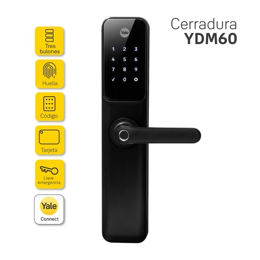 Cerradura Digital Yale Ydm60 60mm
