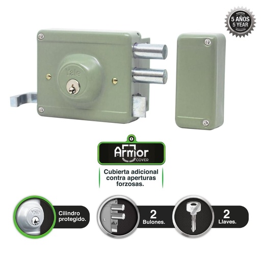 Cerradura Sobreponer Yale 105 50 2B Cd B