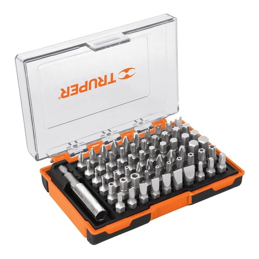Juego de 61 Puntas de Destornillador Profesional Magnético Truper