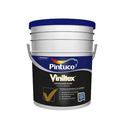 Pintura para Interior Tipo 3 Alto Poder Cubriente Blanco 5 Galones