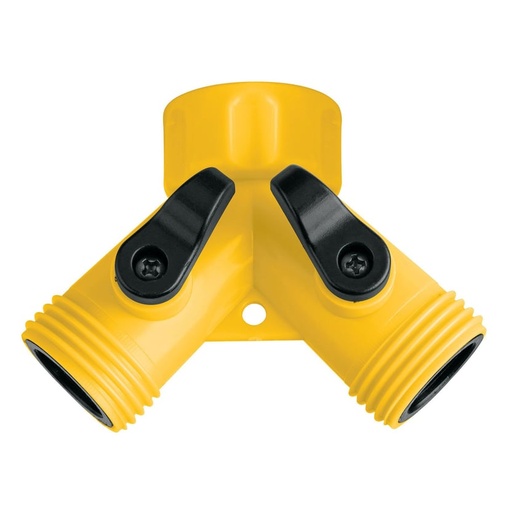 Conector Tipo y para Llave de Agua Plástico con Válvulas Pretul x 6 Uds Pretul