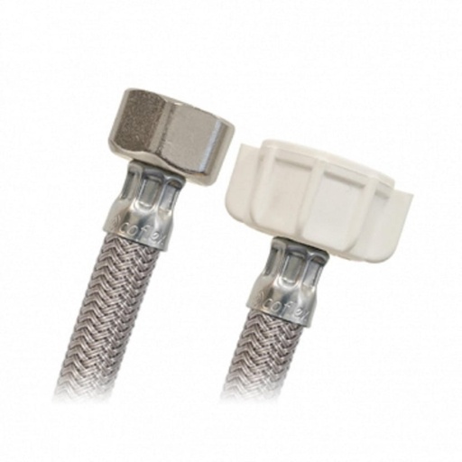 Acople Sanitario En Vinilo Trenzado 1/2" X 7/8" X 40 Cm