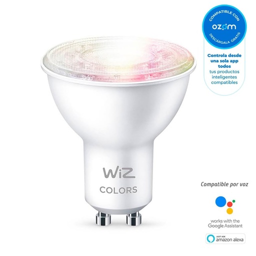 Bombillo Led Gu10 Inteligente Wi-Fi Luz Fría Y Cálida + Colores
