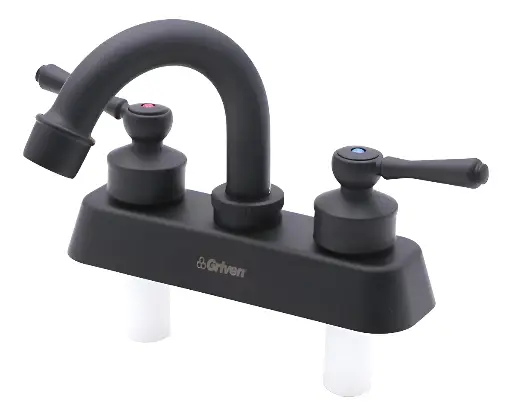 Mezclador Para Lavamanos 4 PuLG Cuello Corto Black Griven Negro Mate