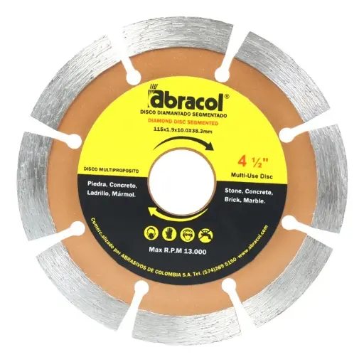 Disco Diamantado 4-1/2 Segmentado Omega Abracol