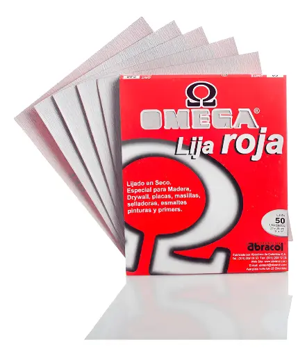 Lija Madera En Seco Roja Omega